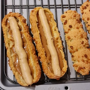 Eclair Paris-Brest praliné café