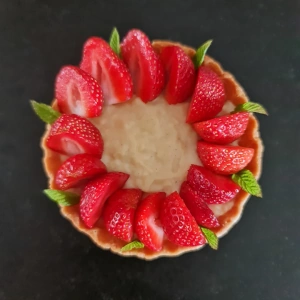 Tartelette fraise et chantilly