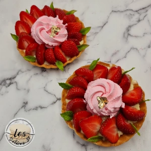 Tartelette fraise et chantilly