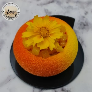 Entremet pêche fraise