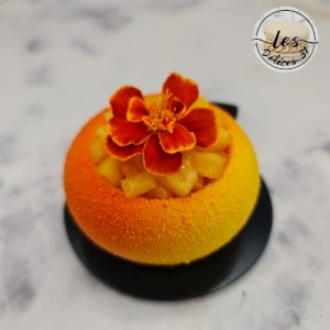 Entremet pêche fraise