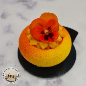 Entremet pêche fraise