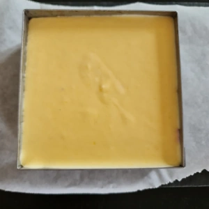 Gâteau pêche jaune et fraise