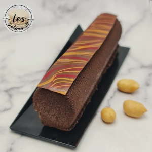 Entremet cacahuète chocolat