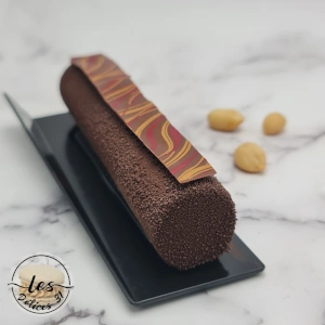 Entremet cacahuète chocolat