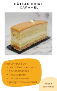 Gâteau poire caramel