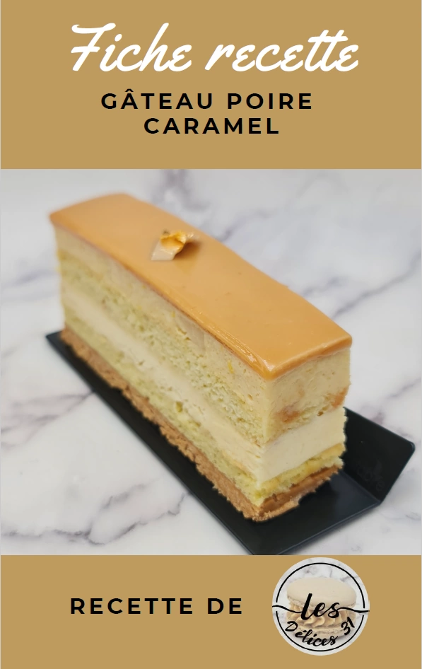 Gâteau poire caramel