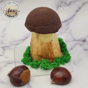 Champignon poire marron