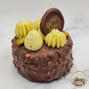 Entremet pistache chocolat