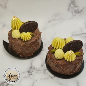 Entremet pistache chocolat