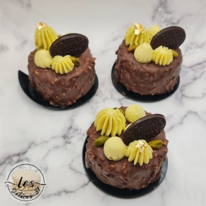 Entremet pistache chocolat