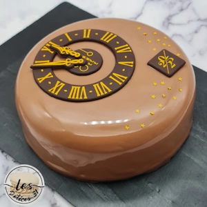 Entremet poire chocolat et noisette