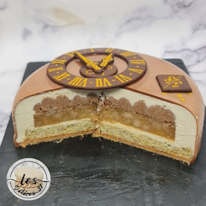 Entremet poire chocolat et noisette