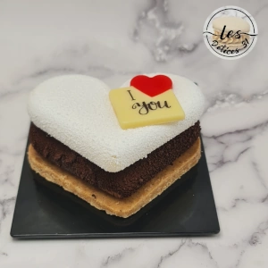 Entremet cœur chocolat