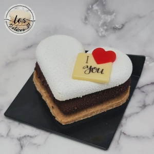 Entremet cœur chocolat