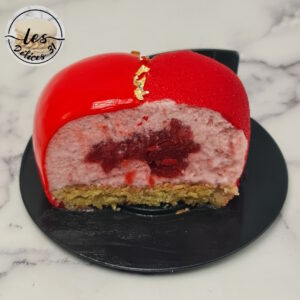 Entremet cœur fraise